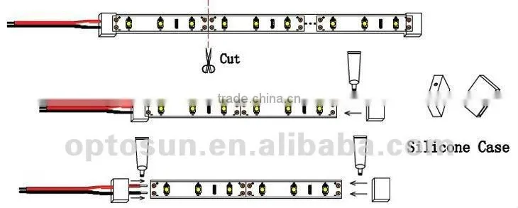 White/Yellow FPC flex led strip 3528 warm white 5M
