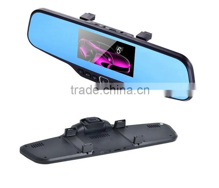 5 inch High Quality Touch Screen Car DVR rearview mirror GPS with reverse backup Camera
