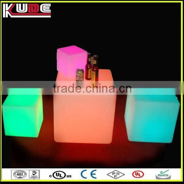 illuminated led cubes chair
