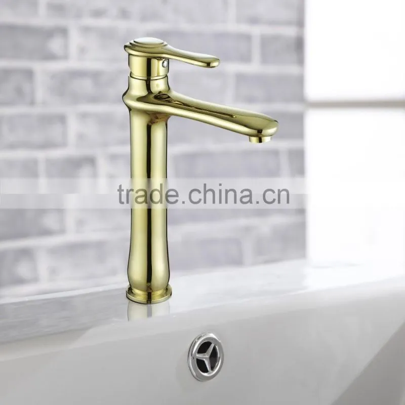 Golden Luxury Single Handle Deck Mounted Water Faucet