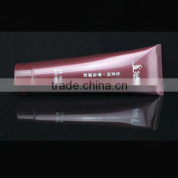 250ml color plastic tube packaging with flip-top cap
