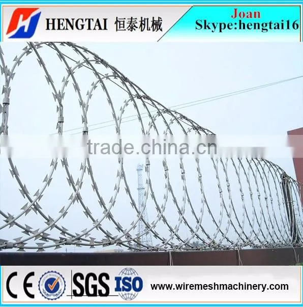 Paddock Field Prison Grassland Security Fence Razor Wire Making Machine