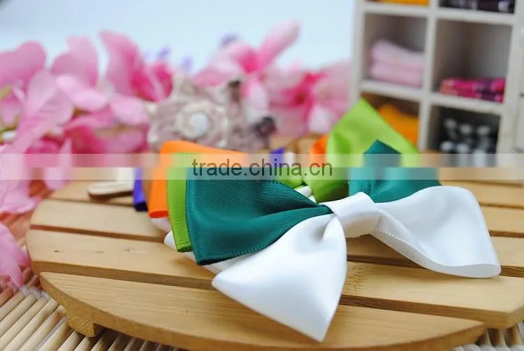 high quality satin ribbon bow for bottle decoration