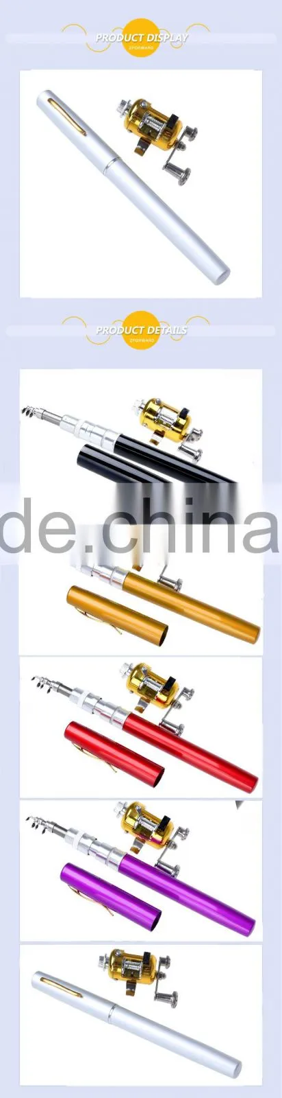 1.0 Meter Pen Fishing Rod Reel Set