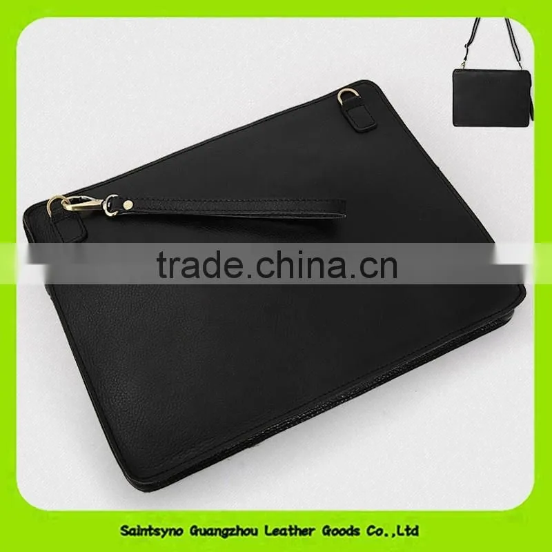 15061 Zipper around clutch leather tablet holder for 10' inch ipad