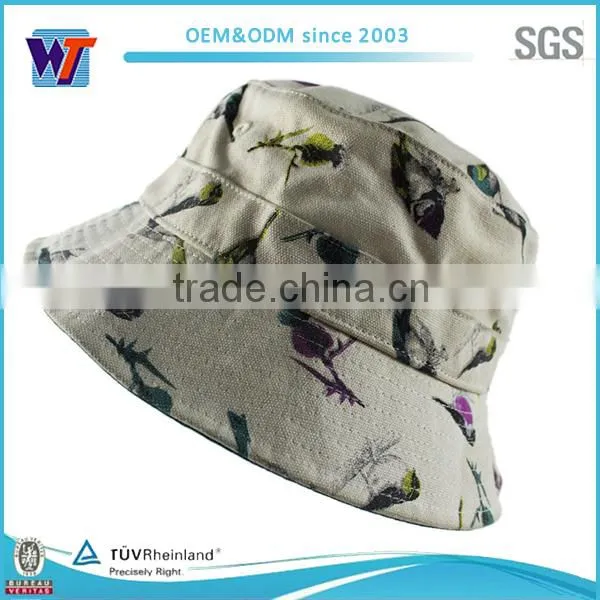 2016 wholesale 100% cotton printed embroidery fishing hat