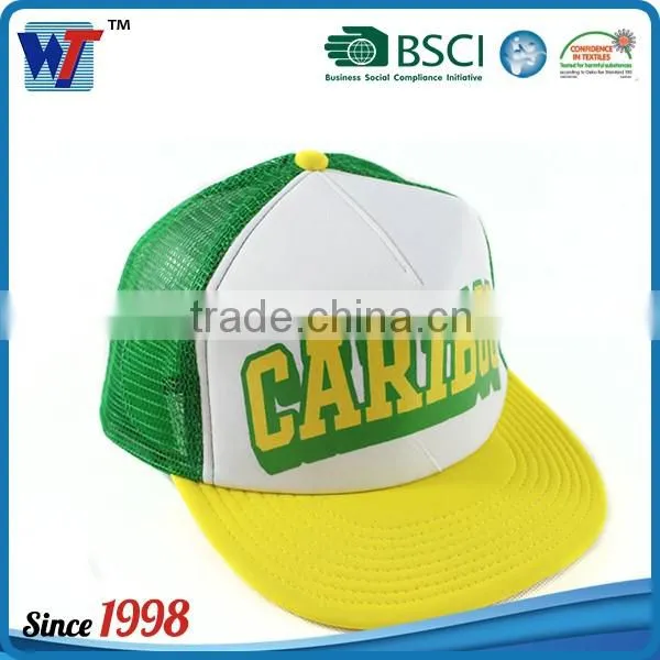 3D Hip Hop Fashion 5 Panel Flat Brim Funny Trucker Hat