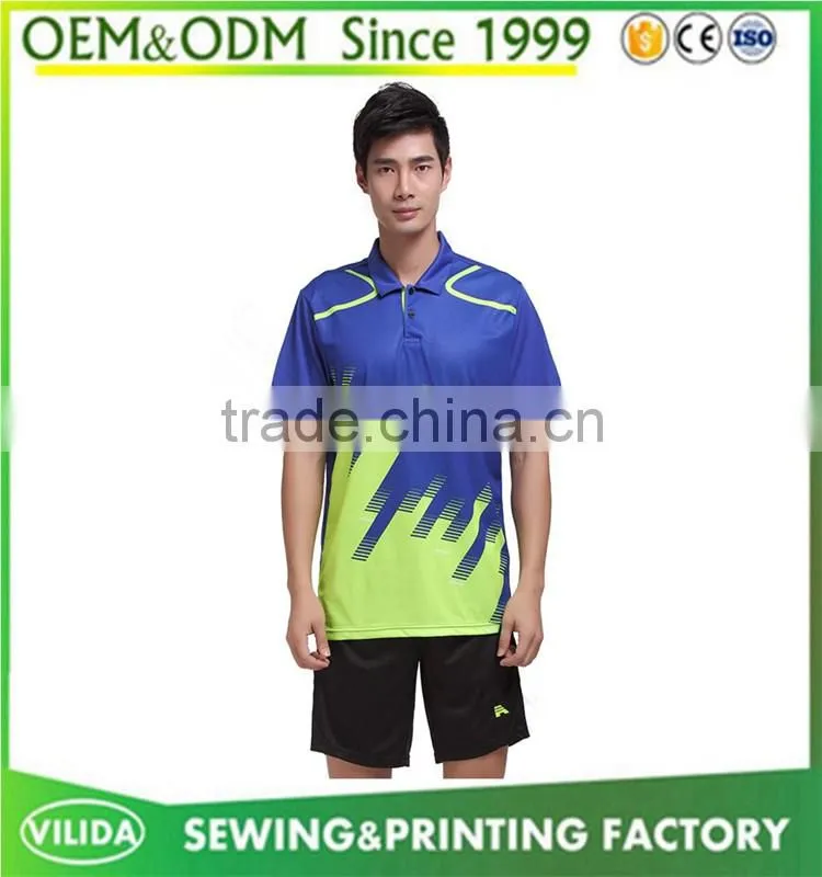 wholesale cheap sublimation badminton sport wear quick dry badminton jersey