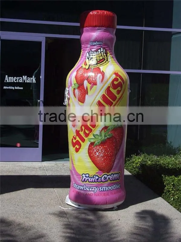 2015 giant Inflatable bottle (inflatable wine/ juice / water/ milk bottle) for advertising and promotion for sell