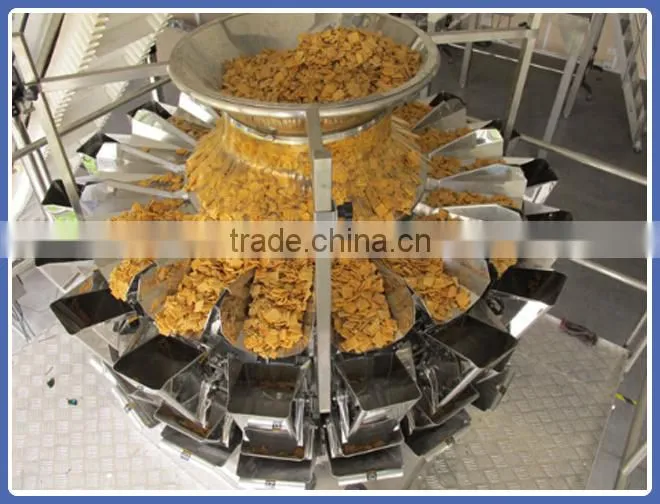 Automatic Potato Chips Packaging Machine/Granule Packaging Machine Electronic Weighng High Accuracy