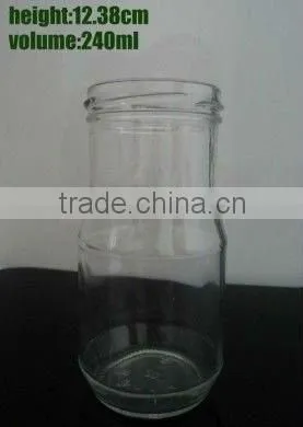 candy and juice jar exquisite and skillful jar food jar elegant shape,honey pot, 240 ml honey jar