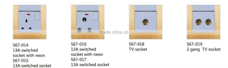 Electrical four way loudspeaker box outlet for home hotel
