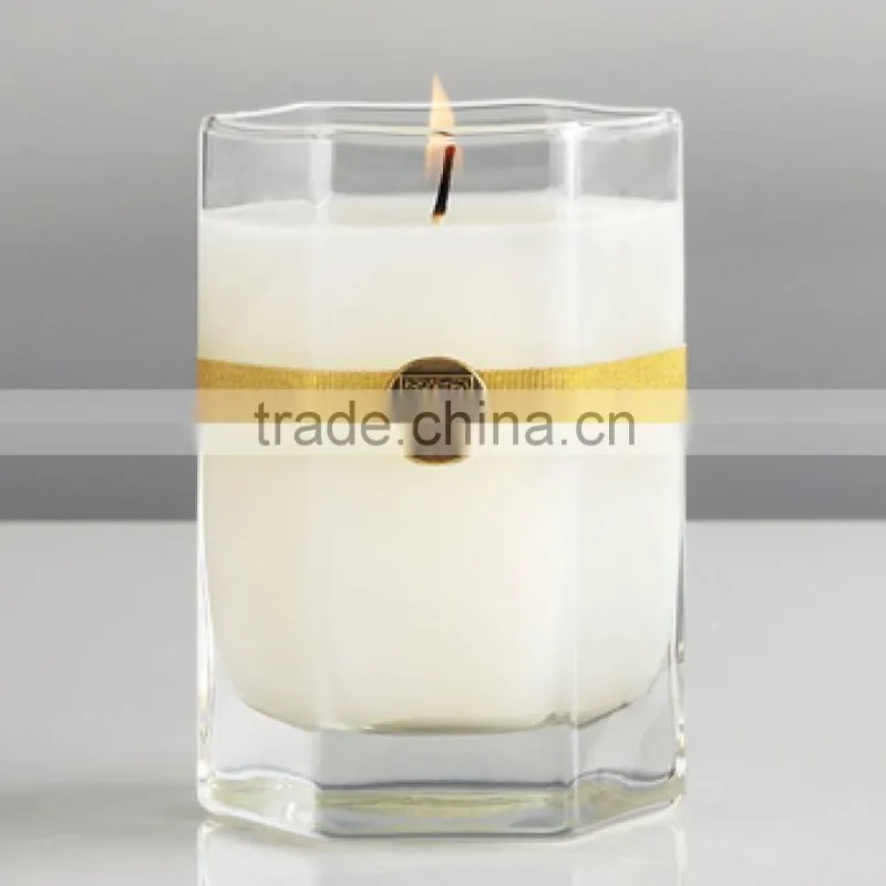 Further Fancy Design Aroma Pure Soy Wax Candle in glass jar