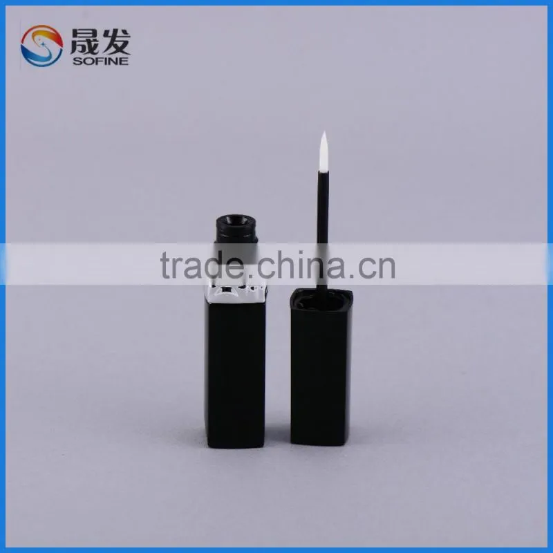 Black eyeliner tube cosmetic eye packing plastic tube for eye makeup