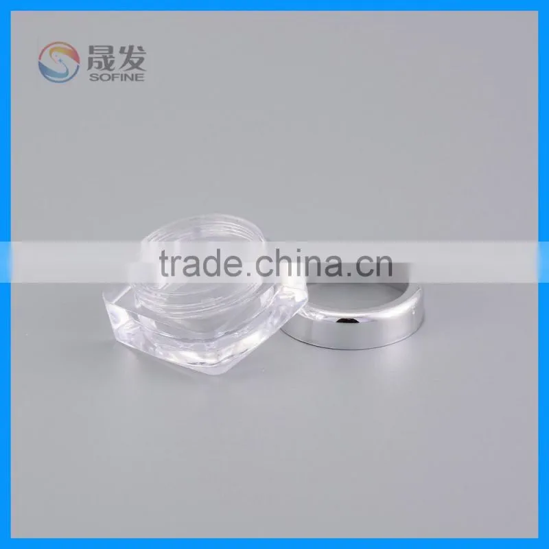 Clear san small cosmetic jar