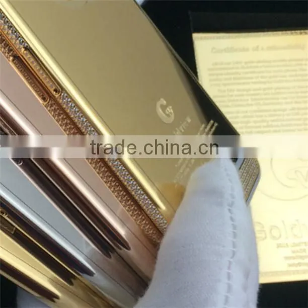 luxury housing for iphone 6 24k shiny gold edition(mirror gold housing)
