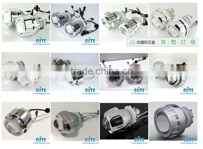 2.0 inches 35w 55w small universal motorcycle HID projector lens manufacture bi-xenon HID projector lens headlight