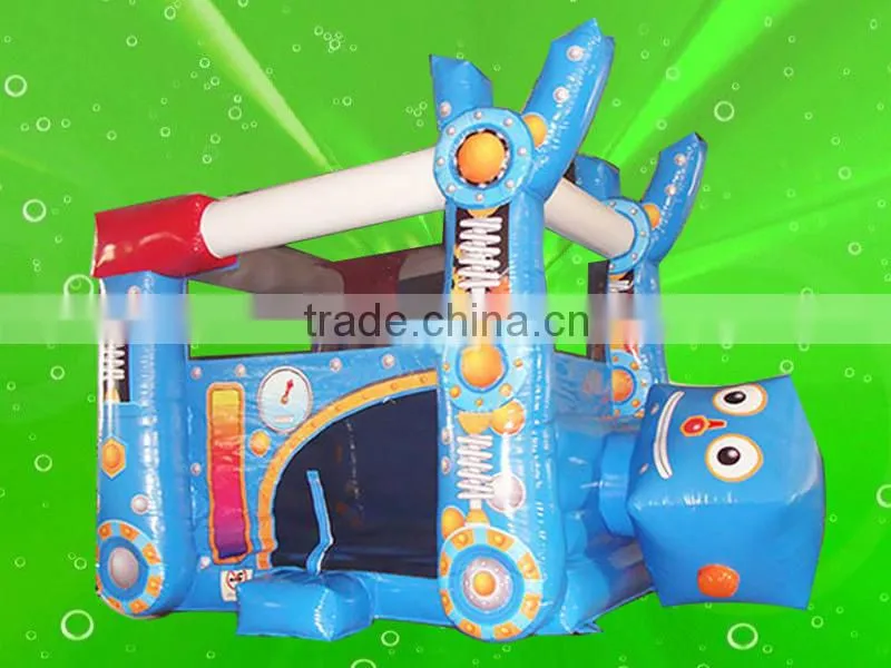 Waterproof PVC tarpaulin Inflatable Robot horse bouncer for kids