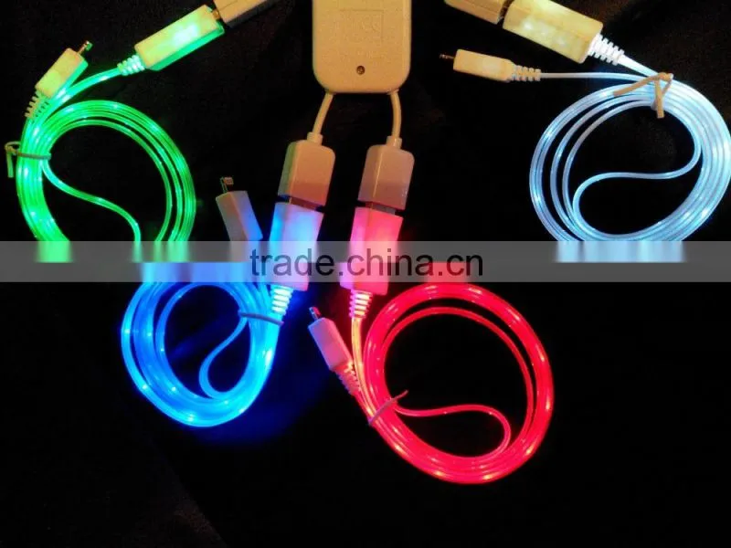 New LED Light Micro USB Charger Data Sync Cable Cord for Samsung Led USB Cable