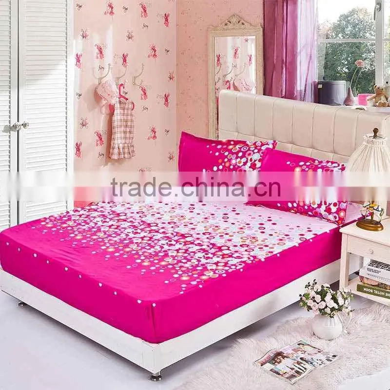Wholesale China Factory Cotton Terry TPU Waterproof Applique Work Bed Sheet