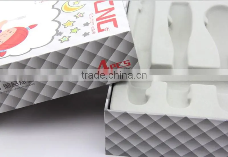 High quality plastic tray inner cardboard paper packing tableware box (table-knife)