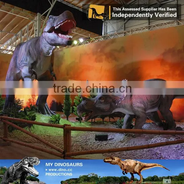 My-dino dinosaur jumping castle simulation fiberglass dinosaur
