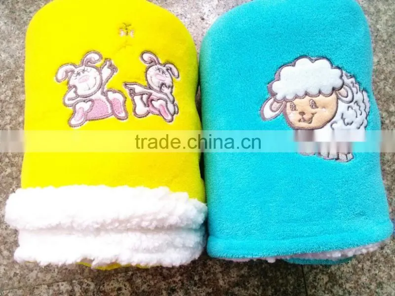 Manufactory wholesale home designs home textile 100% polyester coral fleece fabric blanket cheap 2 in 1 pillow blanket