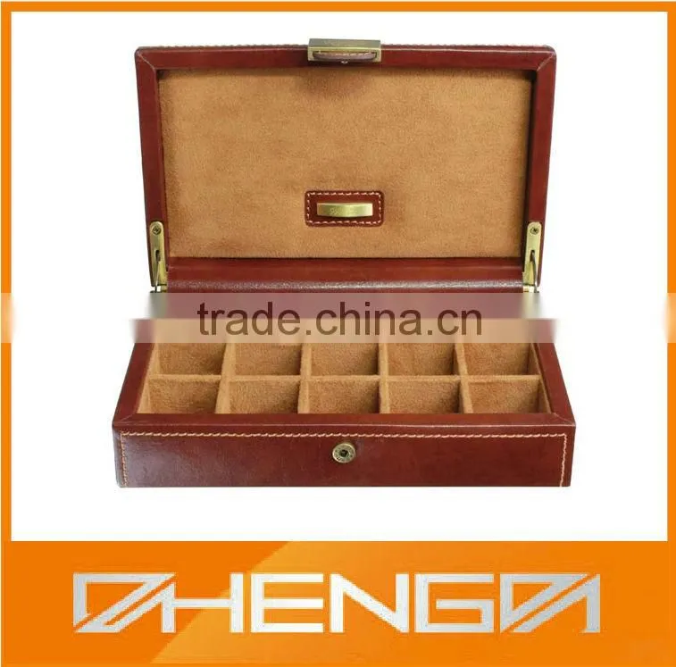 Good Quality Rectangular Leather Watch Box Packaging in China