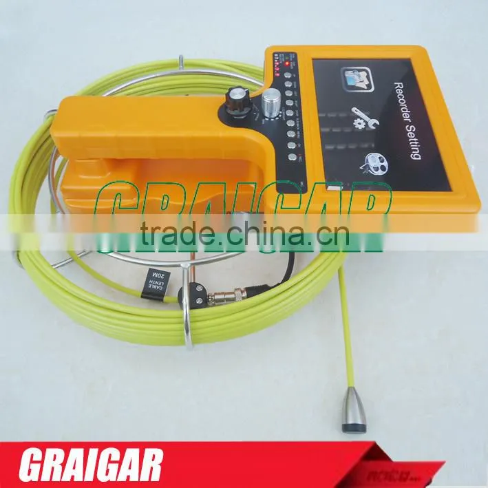 Handheld Sewer Survey Video Drain Inspection Camera System 710D-SCJ, 20m, Color, Video Recording, Picture Snap