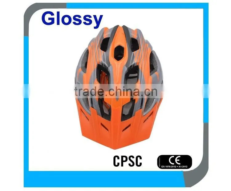 in-mold adult CE CPSC mountain bicycle safety helmets, bike security helmets, MTB cycling helmets