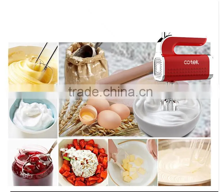 Europe dot design dough mixer and handblenders set colour red