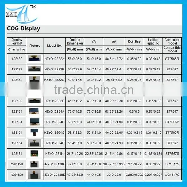 CCTV Camera Application128128 COG LCD Modules