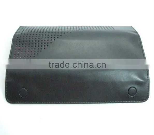 mini foldable 100 leather color pencil bag for single pen