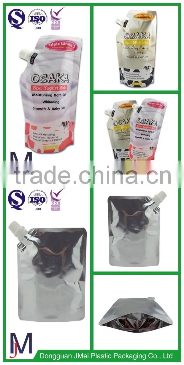 2016 Best selling printing spout pouch for liquid packaging wholesale, Nylon packaging spout pouch