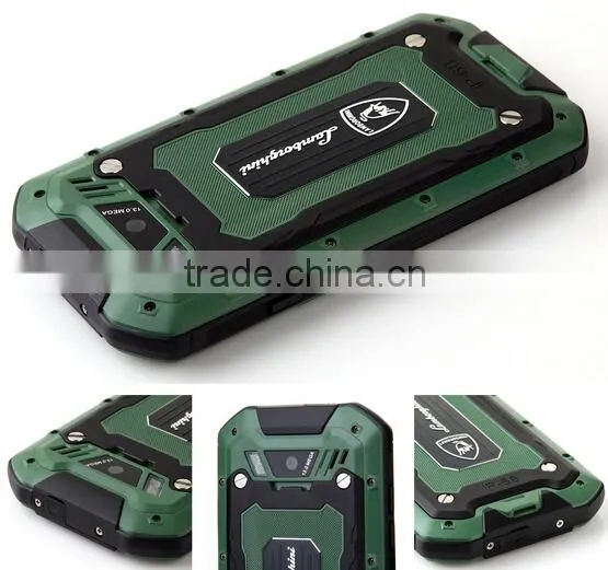 V12 RUGGED Smartphone IP68 MTK6589T 4.5 Inch HD IPS Screen Android 4.2 - Green