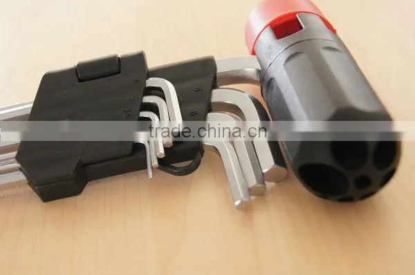 9PCS Ball Head Hex Key Wrench+Plastic Sleeve