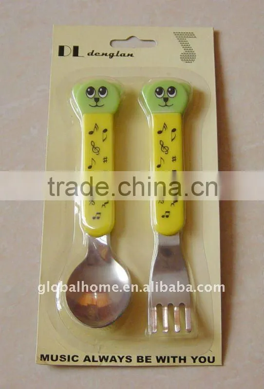 melamine plate and cutlery dinner set