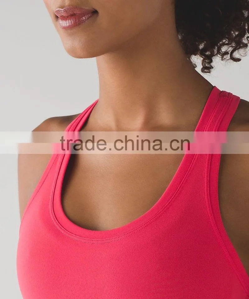 OEM Service Sexy Yoga Shirt Gym Vest Tight Tank Tops Wholesale Women