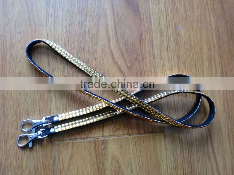 Wristlet Rhinestone Lanyard With Keychain