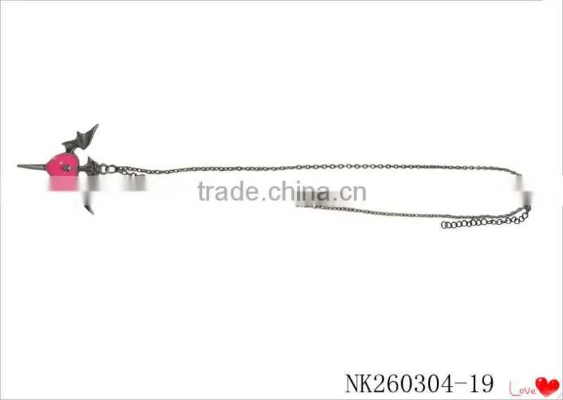 Diamond pendant chian necklace,elegant necklace for womems