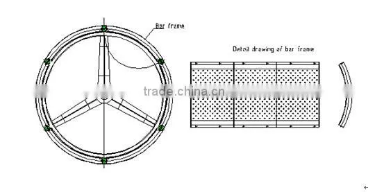 Drum screen for paper mill sewage treatment project
