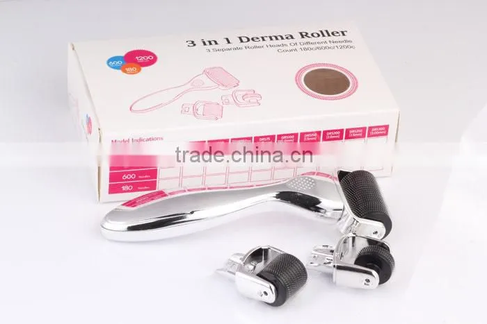 2015 Skin Care Face/Eyes/Body Derma Roller 3 in 1