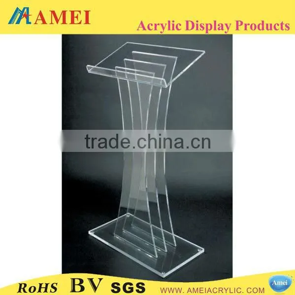 Crystal acrylic podium,church lectern,lucite pulpit