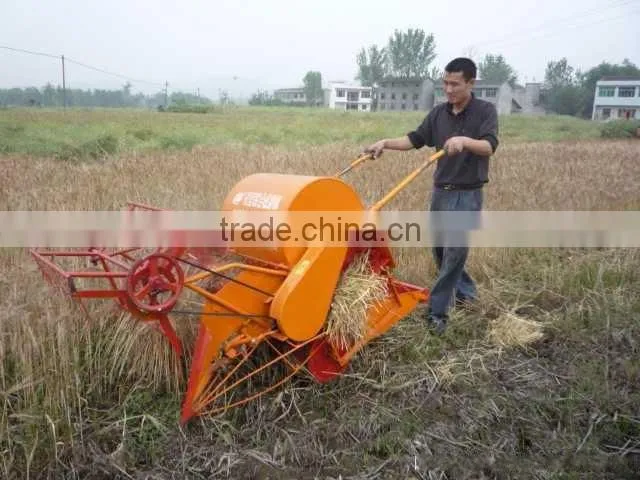 Land and mountain area mini rice harvesting machine