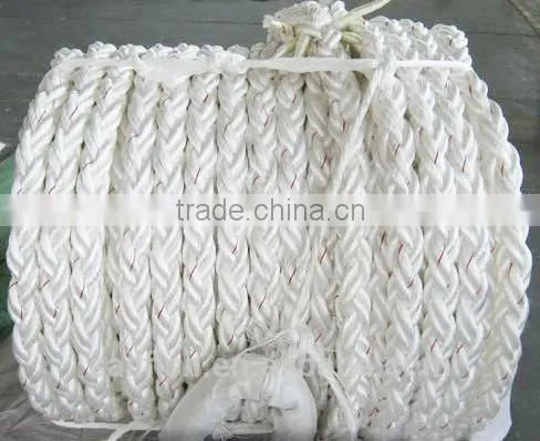 8 strand pp nylon polyester rope 50mm