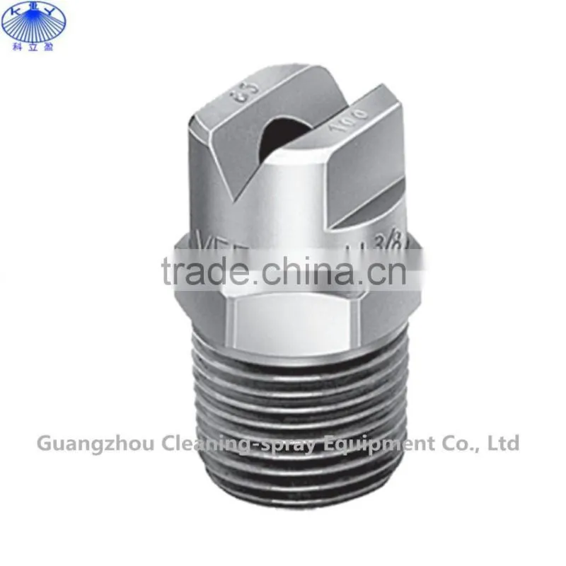 Adjustable ball vee jet spray nozzle