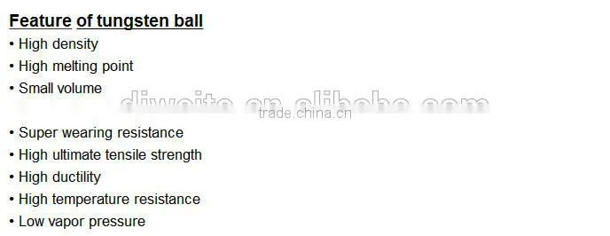 2.0mm 18.2g/cm3 density wolfram sphere on stock