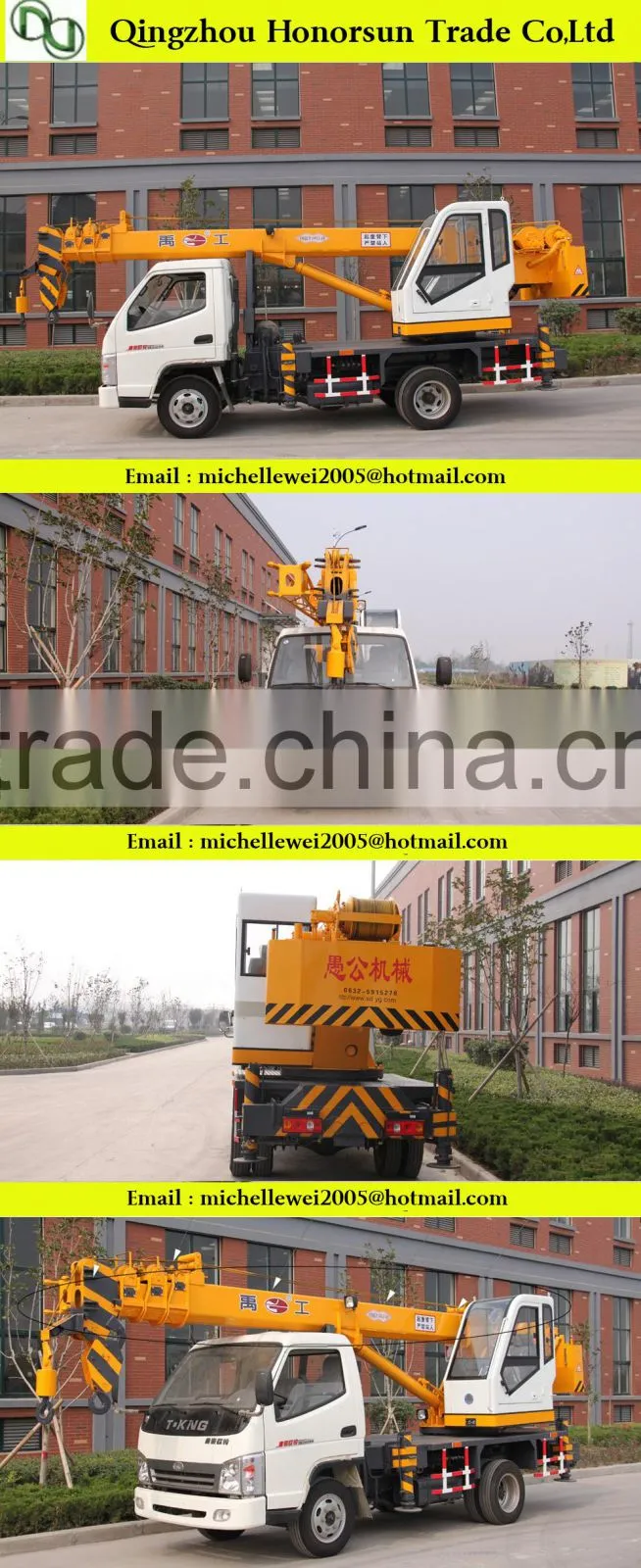 Hot sell China low price honorsun truck crane and spare parts