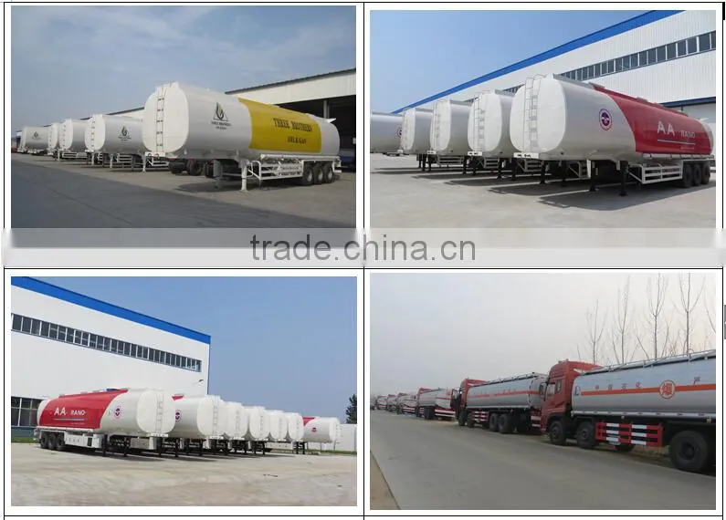 very hot sale 30000 liters to 60000 liters Farm Fuel Trailer with compartments /Petrol Tanker Semitrailer/crude oil