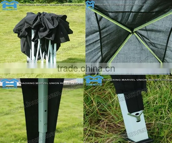 Portable Green Polyester Instant Gazebos 3x3m